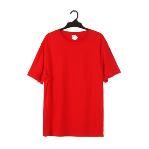 Stockpapa Men's Red Color Basic Tee Clearance Napakaraming Damit