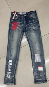 Stockpapa Ladies Patch Casual Denim Pants Factory Outlet na Damit