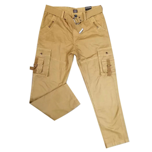 Stockpapa Liquidation Clothes 7 Kulay na Panlalaking Belted Cargo Pants