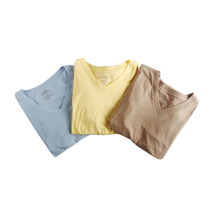 May Stock ang Men's 5 Color V-neck Tee 