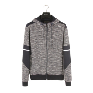 Naka-stock ang Men's Bonded Zip-up Fleece Hoodie