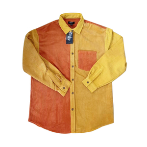 Men's Corduroy Color-blocked shirts