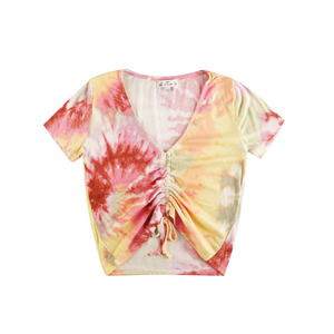 Tdy Dye Ladies V-neck Top