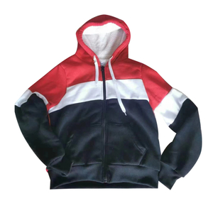  Sherpa Hoodie ng Men's 3 Color Block 