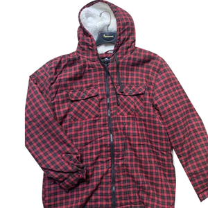 May Stock ng Men's Plaid Sherpa Coats